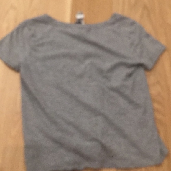 Grey Forever 21 v neck tee - Picture 2 of 3